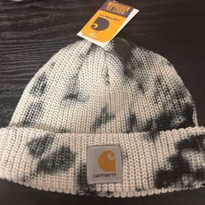 Carhartt Gray and Black Knit Beanie